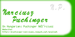 narciusz puchinger business card